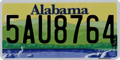 AL license plate 5AU8764