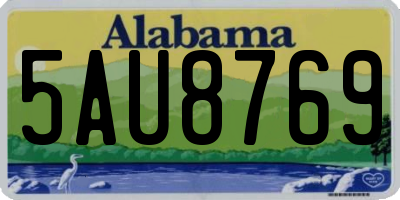 AL license plate 5AU8769