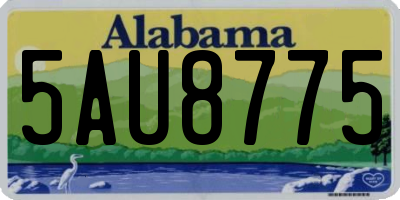 AL license plate 5AU8775