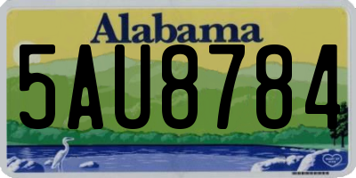 AL license plate 5AU8784