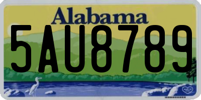 AL license plate 5AU8789