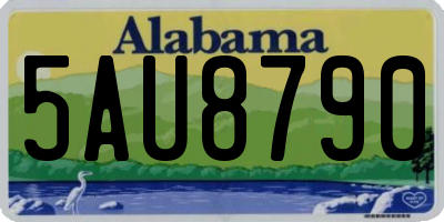 AL license plate 5AU8790