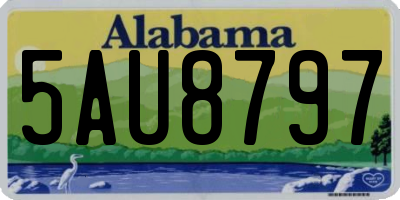 AL license plate 5AU8797