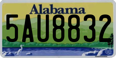 AL license plate 5AU8832