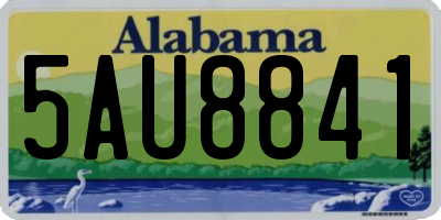 AL license plate 5AU8841