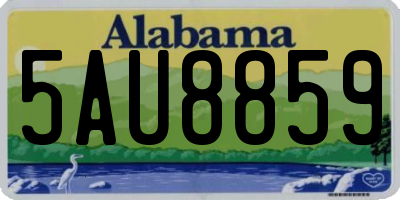 AL license plate 5AU8859