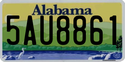 AL license plate 5AU8861