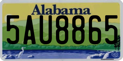 AL license plate 5AU8865