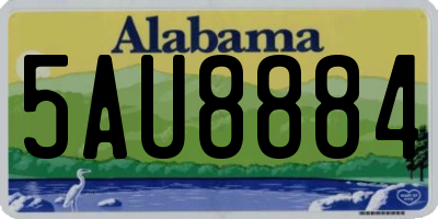 AL license plate 5AU8884