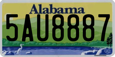 AL license plate 5AU8887