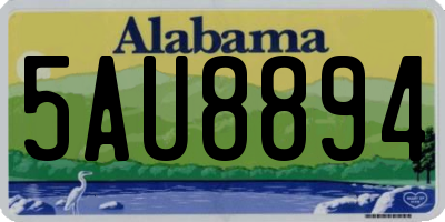 AL license plate 5AU8894