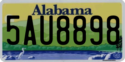 AL license plate 5AU8898