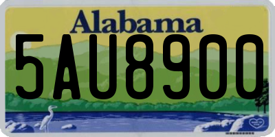 AL license plate 5AU8900