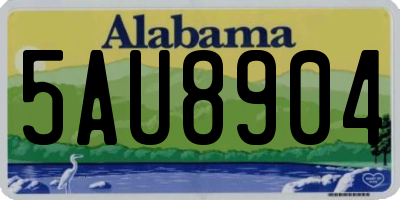 AL license plate 5AU8904
