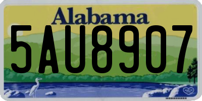 AL license plate 5AU8907
