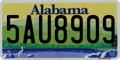 AL license plate 5AU8909