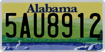 AL license plate 5AU8912