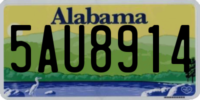 AL license plate 5AU8914