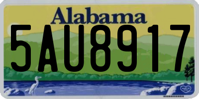 AL license plate 5AU8917