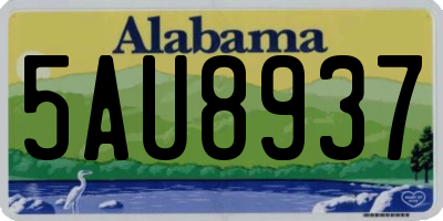 AL license plate 5AU8937
