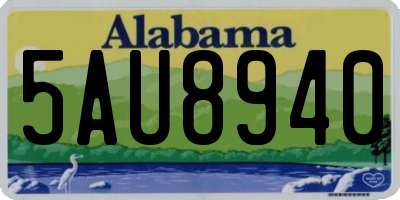 AL license plate 5AU8940