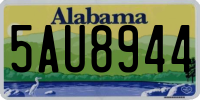 AL license plate 5AU8944