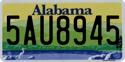 AL license plate 5AU8945