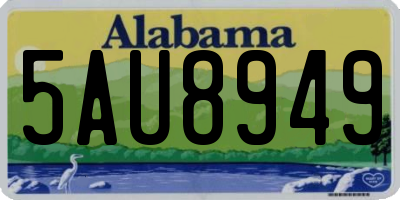 AL license plate 5AU8949