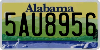 AL license plate 5AU8956