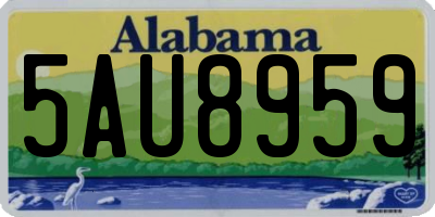 AL license plate 5AU8959
