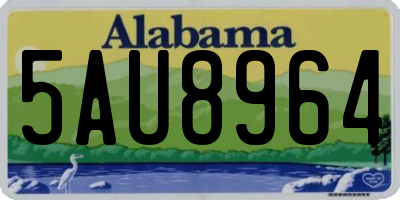 AL license plate 5AU8964
