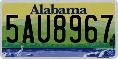 AL license plate 5AU8967