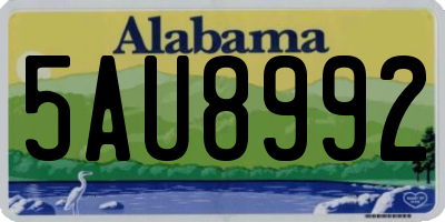 AL license plate 5AU8992