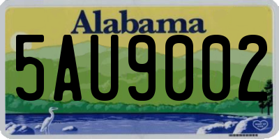 AL license plate 5AU9002