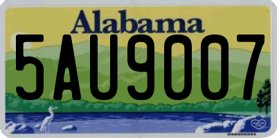 AL license plate 5AU9007