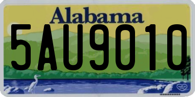 AL license plate 5AU9010