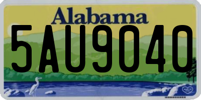 AL license plate 5AU9040