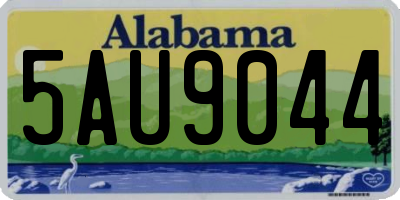 AL license plate 5AU9044