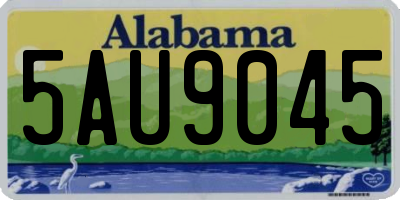 AL license plate 5AU9045