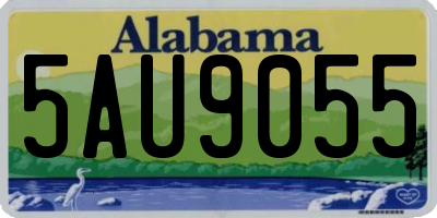 AL license plate 5AU9055