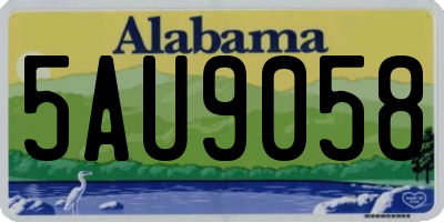 AL license plate 5AU9058
