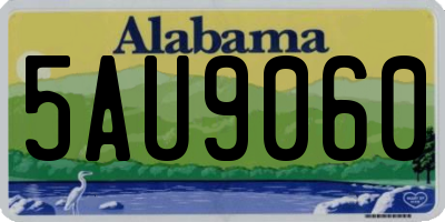 AL license plate 5AU9060
