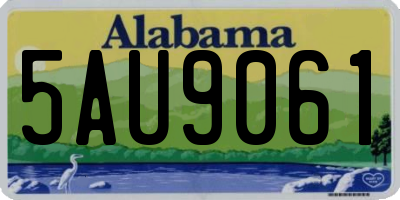 AL license plate 5AU9061
