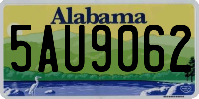 AL license plate 5AU9062