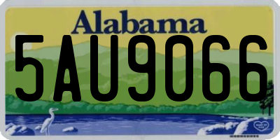 AL license plate 5AU9066