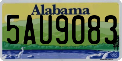 AL license plate 5AU9083