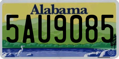 AL license plate 5AU9085