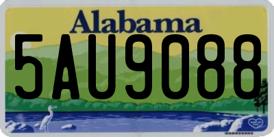 AL license plate 5AU9088
