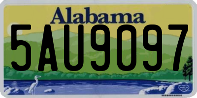 AL license plate 5AU9097