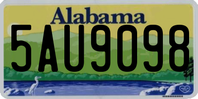AL license plate 5AU9098
